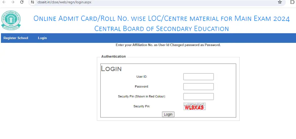 CBSE Admit Card 2024 