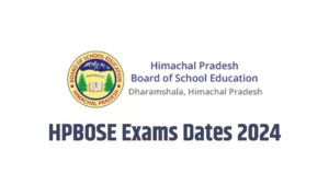 HPBOSE Exams Dates 2024