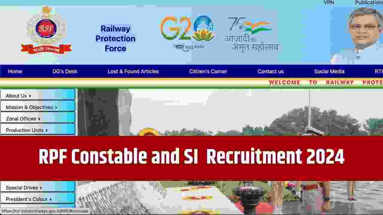 RPF Constable and SI Recruitment 2024