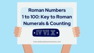 Roman Numbers 1 to 100: Key to Roman Numerals & Counting